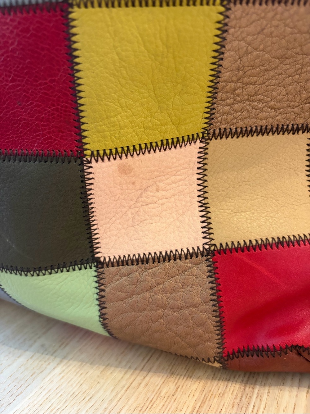 Stella & Max Multi-Color Patchwork Leather Hobo Bag NWOT - Picture 6 of 6